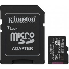 Карта памяти Kingston microSD Canvas Select Plus Gen3 + Adapter 128 ГБ (SDCS3/128GB)