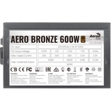 Блок питания Aerocool Aero Bronze 600W
