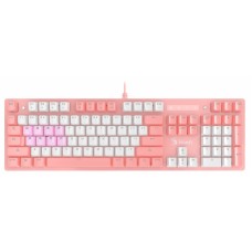 Клавиатура A4Tech Bloody B800 white/pink
