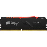 Оперативная память Kingston Fury Beast RGB DDR4 1x8Gb 3600Mhz (KF436C17BBA/8)