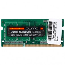 SO-DDR3 4096 Mb 1600Mhz QUMO (QUM3S-4G1600C11L)
