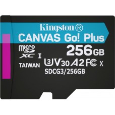 Карта памяти Kingston microSDXC Canvas Go! Plus 256 ГБ