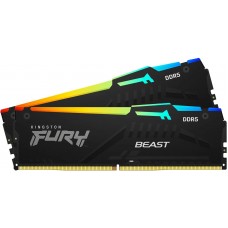 Оперативная память Kingston Fury Beast DDR5 RGB 2x16Gb 5600Mhz (KF556C40BBAK2-32)