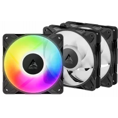 Комплект вентиляторов ARCTIC P12 Pro A-RGB Black 3-pack (ACFAN00310A)